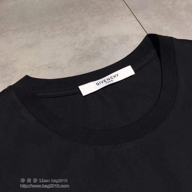 Givenchy短袖 19春夏新款 紀梵希黑色男T恤  tzy1836